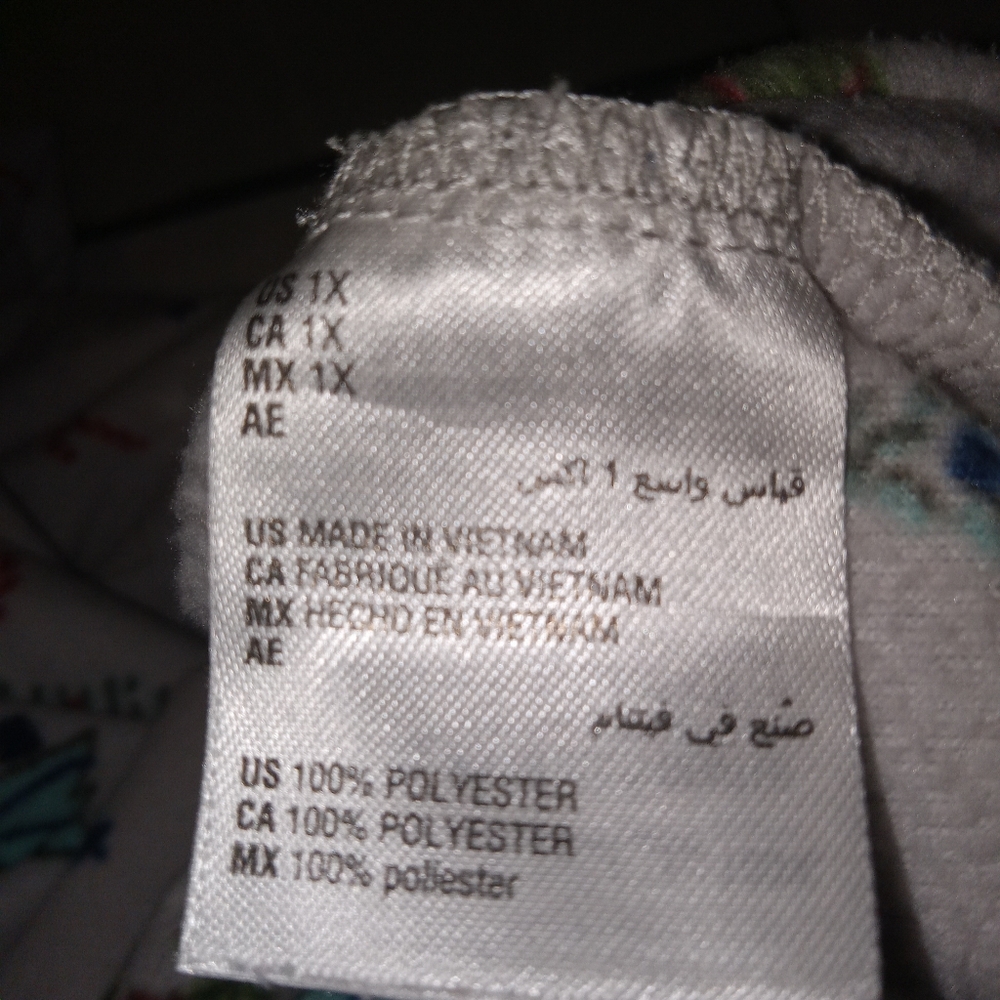 Macys Chritmas Hooded Fleece Onesisies Pjs 1X - Picture 5 of 9